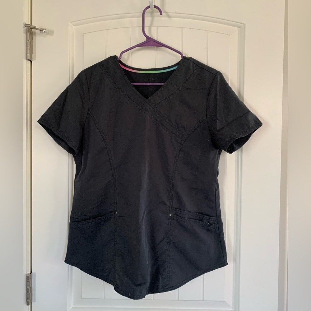Black scrub top